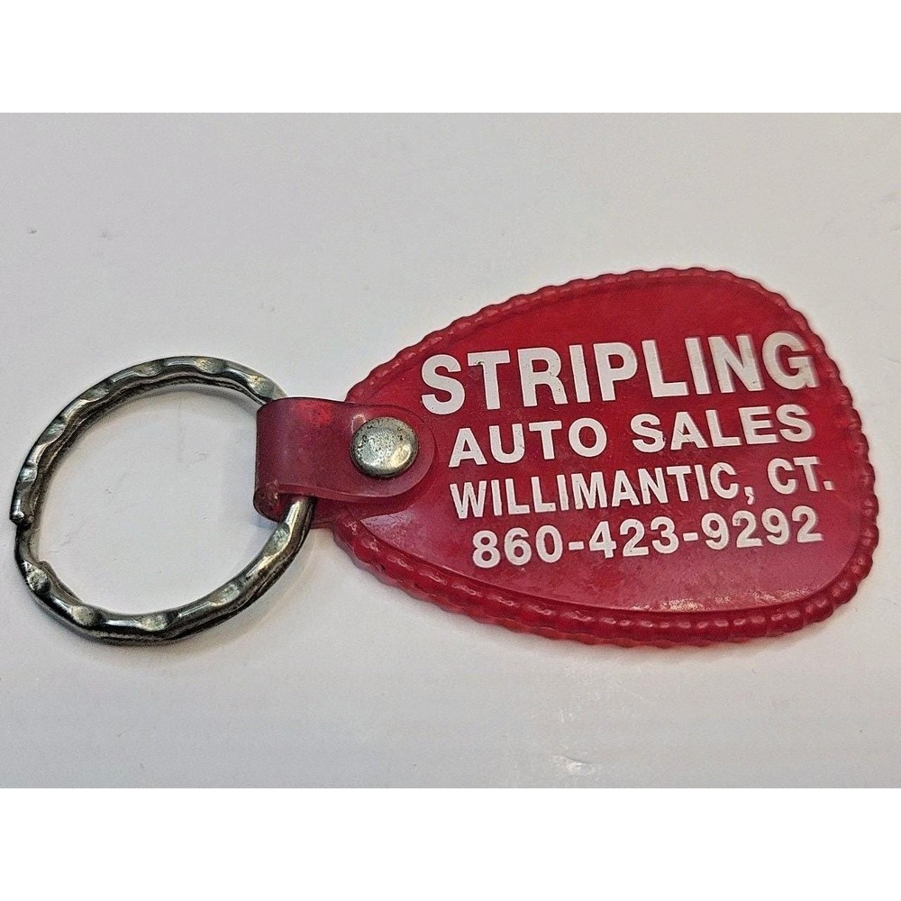 Stripling Auto Sales Vintage Key Fob Keychain Automotive Willimantic CT